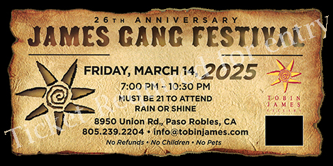 Product Image for Tix_Zinfest JG 2025_Fri (tax included)